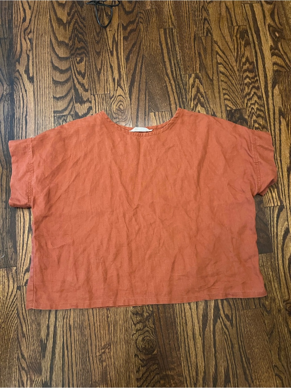 Elizabeth Suzanne Georgia top in burnt orange